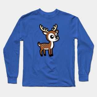 Cartoon Deer Long Sleeve T-Shirt